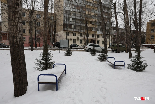 За зиму лавочки совсем занесло снегом | Источник: Наталья Лапцевич