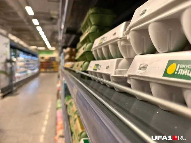 Яйца в «Перекрёстке» | Источник: Булат Салихов / UFA1.RU