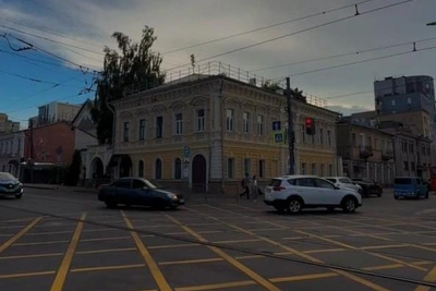 В центре Нижнего Новгорода нанесли вафельную разметку