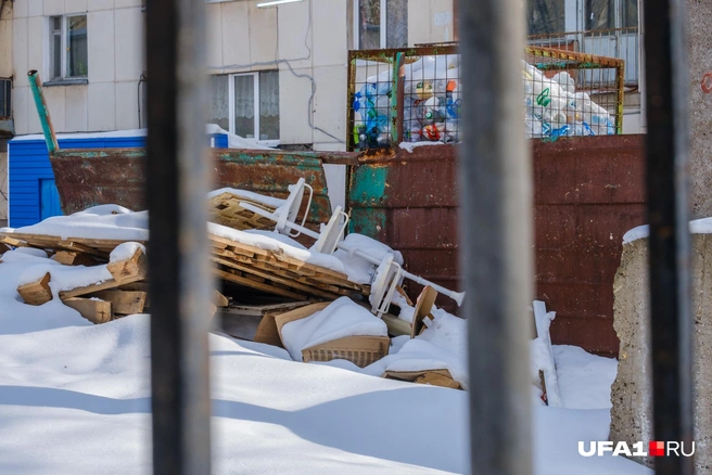 Место для сбора мусора | Источник: Булат Салихов / UFA1.RU