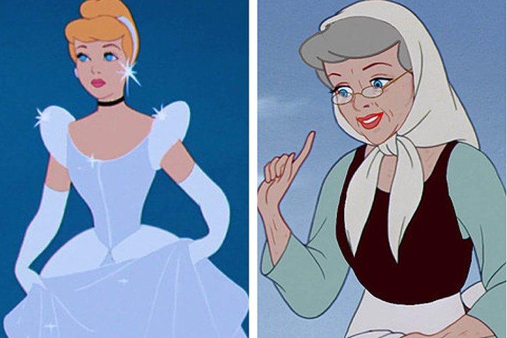 Как принцессы Disney выглядели бы в старости?