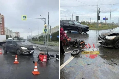 В Омске Citroen сбил 17-летнего на электровелосипеде