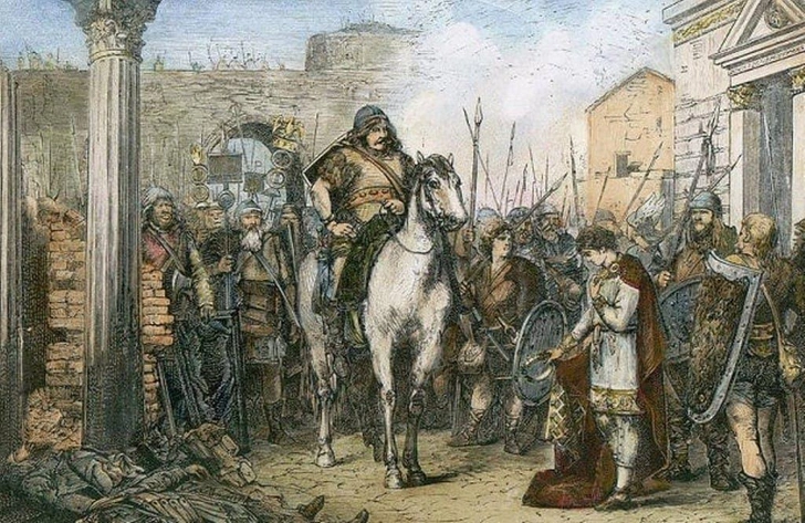 476 год. Одоакр низвергает Ромула Августула | Источник: ILLSTEIN BILD/VOSTOCK PHOTO