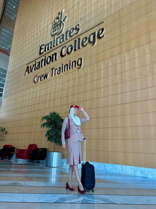 Альбина в центре обучения Emirates | Источник: Личный архив