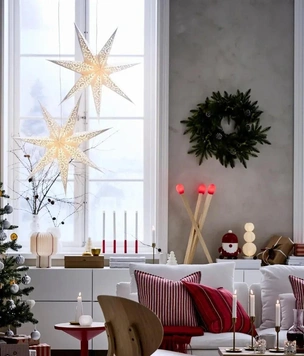 Декор окна на Новый год: 40+ фото и идей