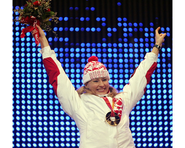 Светлана Журова — олимпийская чемпионка в конькобежном спорте на дистанции 500 метров в Турине, 2006 год.
