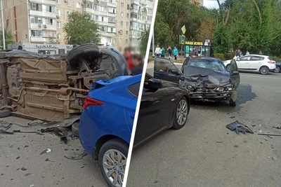 В Оренбурге при столкновении машин пострадали три человека