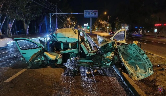 Авария произошла ночью 14 августа | Источник: ГУ МВД России по Волгоградской области