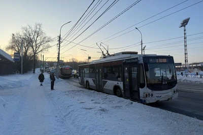 Trolleybuses halt on Sportivnaya Street, cause found