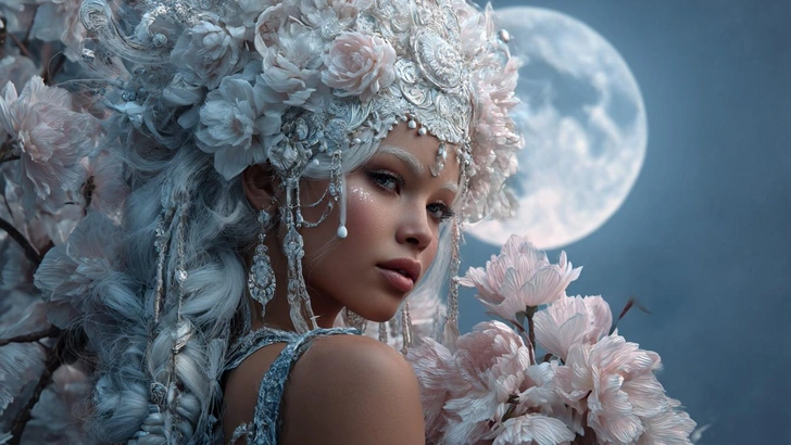 полнолуние, полнолуние 2025, полнолуние в декабре, полнолуние в декабре 2025, полнолуние в близнецах, полнолуние в близнецах 2025, полнолуние в близнецах в декабре 2025, холодная луна | Источник: Midjourney