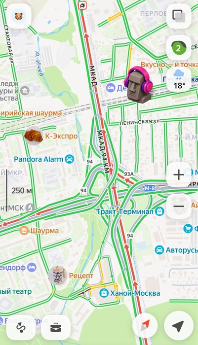 Пробка на МКАД на 2,5&nbsp;км | Источник: Андрей Кузнецов / MSK1.RU