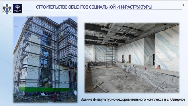 Один из объектов возводят в селе Северном | Источник: Травников Андрей / MAX