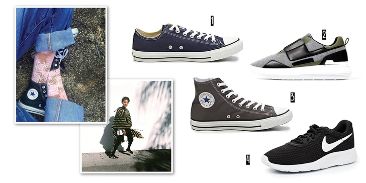 1. Converse. 2. Zara. 3. Converse. 4. Nike. | Источник: Instagram (запрещенная в России экстремистская организация).com
