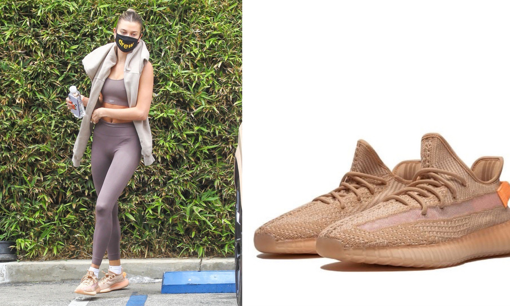 Любимые кроссовки на лето у Хейли Бибер - adidas x Yeezy в оттенке пыльной ...