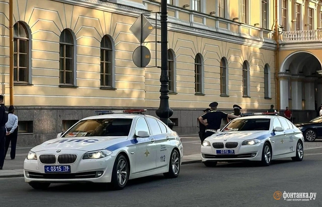 Вот эти две машины горели сегодня | Источник: «Фонтанка.ру»
