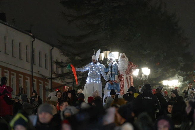 Горожане, затаив дыхание, ждали главного зимнего волшебника и городского чуда | Источник: Артем Бауман