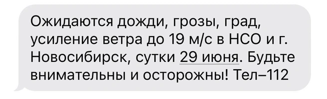 В регионе ожидается гроза  | Источник: МЧС по НСО