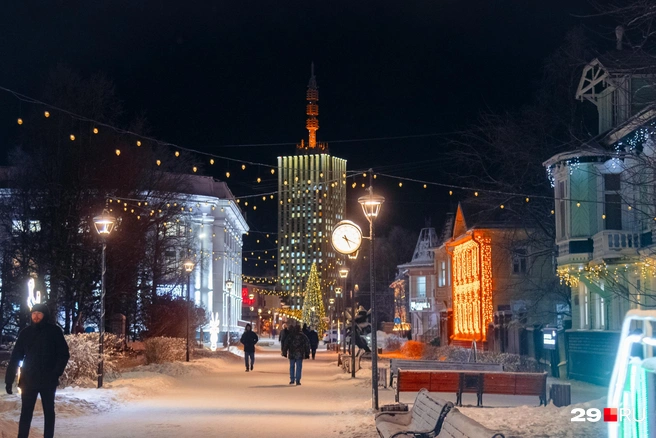 Новогодние праздники — хорошее время для поездки в Архангельск | Источник: Иван Митюшёв / 29.RU