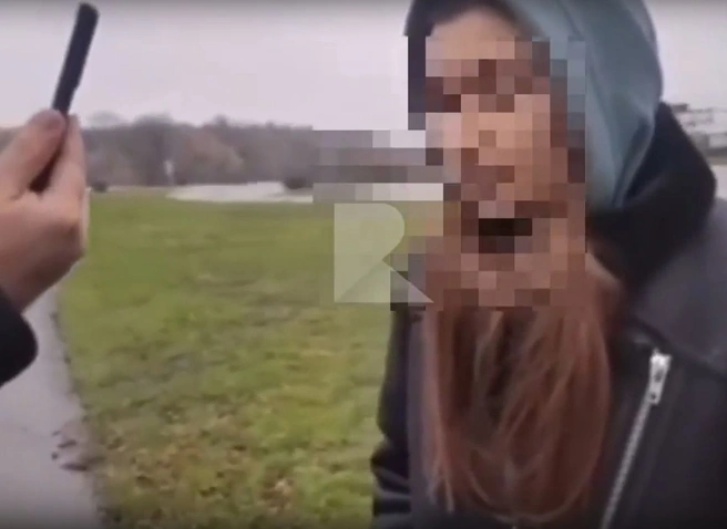 Появилось видео с виновницей аварии у здания Рязанского облсуда, снятое после ДТП | ya62.ru