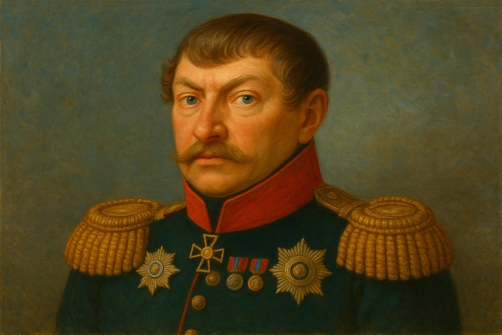 Это изображение создано с использованием ИИ на основе портрета Станислава Лепарского | Источник: ChatGPT