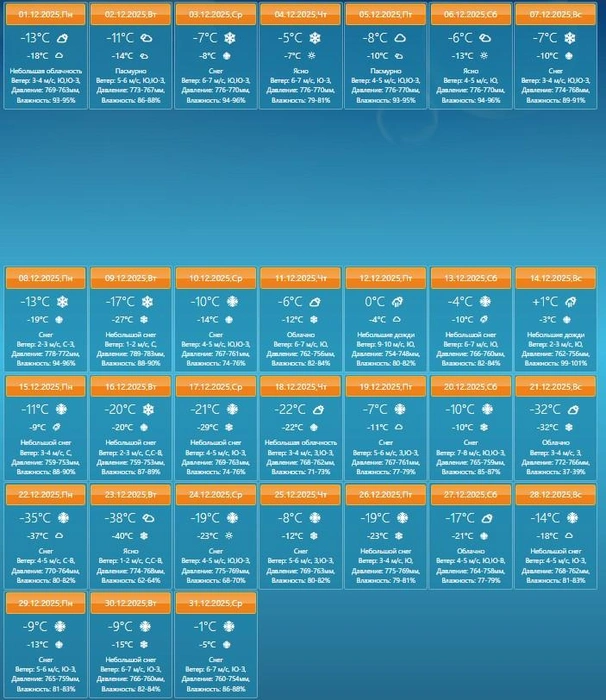 Снегопады могут идти по три дня подряд | Источник: dekabr.u-zonta.ru