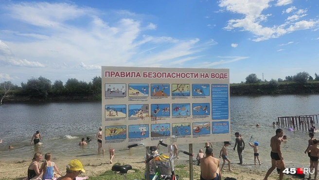 Памятка, как вести себя на воде | Источник: Дарья Никитченко / 45.RU