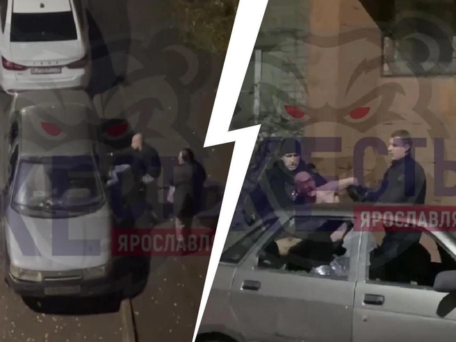 Дебошир в Ярославле повредил чужой автомобиль | Источник: Жесть Ярославль / Vk.com