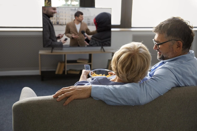 Для участия нужно купить в подарок кому-то из близких комплект спутникового ТВ | Источник: Ru.freepik.com