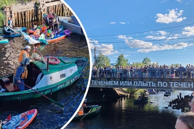В Архангельске прошел парад катеров «Соломбалец»