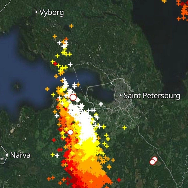 Источник: Грозы в Санкт-Петербурге и области / Телеграм