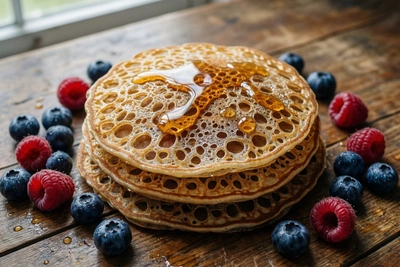 Lace Pancakes with Milk: Crispy and Delicate Recipe