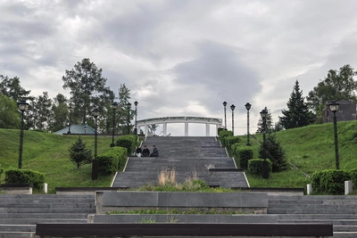 На Иерусалимской горе в Иркутске обновляют покрытие