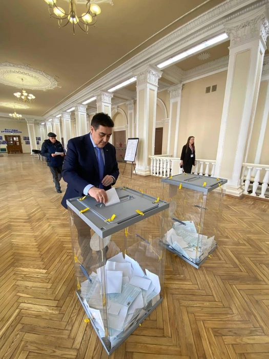 Кстати, в КНИТУ-КАИ проголосовал и глава республики Рустам Минниханов | Источник: КНИТУ-КАИ / T.me