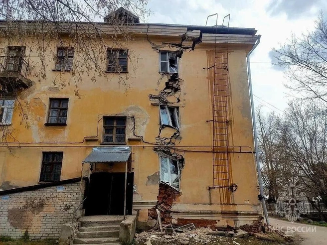 Состояние дома в Балахне на улице Энгельса | Источник: МЧС по Нижегородской области