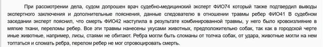 Заключение эксперта по смерти липецкого парня очень похоже на выводы его воронежского коллеги, который исследовал тело Артема Д., загрызенного бродячими собаками во дворе дома на Машиностроителей, 92 | Источник: стоп-кадр с сайта липецкого Областного суда / Оblsud--lpk.sudrf.ru
