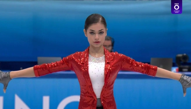 Фигуристка Аделия Петросян выступила в короткой программе на отборе на Олимпиаду-2026 | Источник: Okko.ru