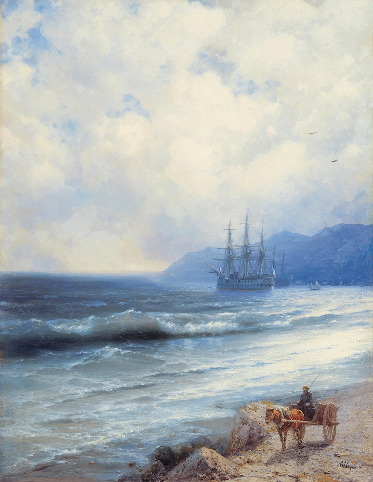 Иван Константинович Айвазовский. «Прилив», 1870-е гг. Холст, масло. СИХМ. | Источник: СИХМ