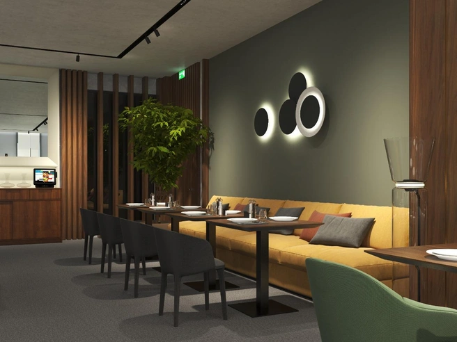 Основа меню — европейская кухня | Источник: девелоперская компания «Первостроитель»