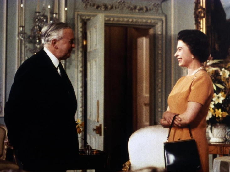 Елизавета II с премьер-министром Гарольдом Уилсоном, 1969 год