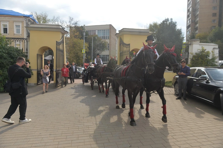 Пара приехала на карете