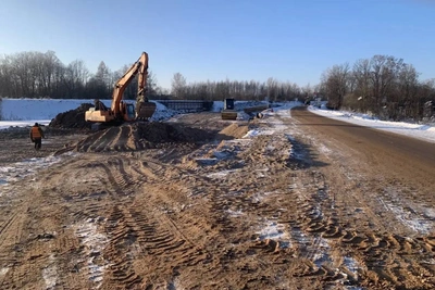 Капитальный ремонт моста через реку Кухва в Пыталовском округе