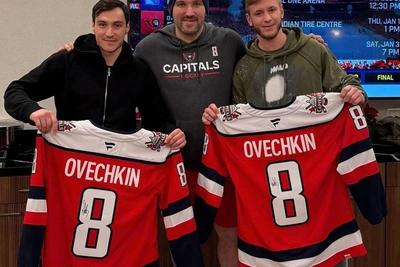 Чистяков посетил матч «Вашингтона» и встретился с Овечкиным