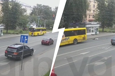 Опубликовано видео смертельного наезда автобуса на девушку
