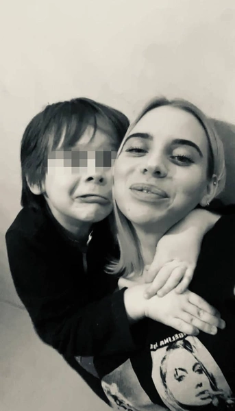 Дарья Лучкина с сыном