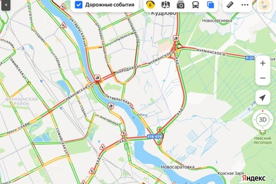 Аномальные пробки в Петербурге: на КАД 15 км