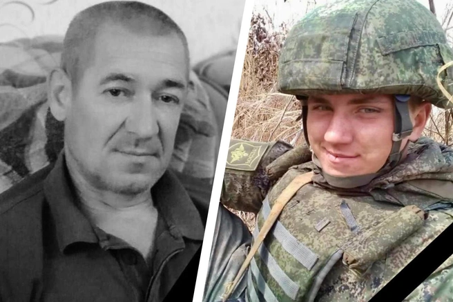 Погибшие на СВО житель Маркса Валид Тукаев и питерец Вадим Бабохин | Источник: Администрация Марксовского муниципального района / Telegram, Дмитрий Живайкин / Telegram