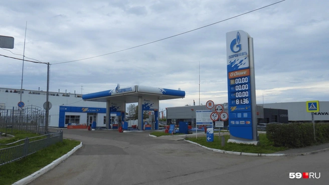 «Газпромнефть» на Ижевской заправляет только дизелем | Источник: Кирилл Хафизов / 59.RU