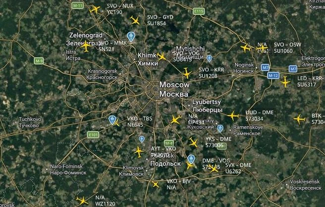 Источник: FlightRadar