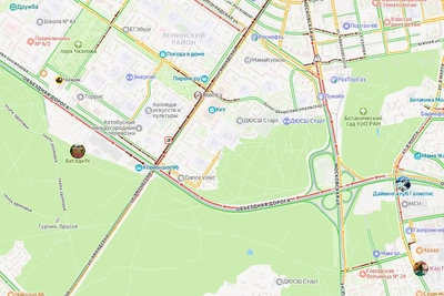 Пробка на Амундсена из-за ДТП: опубликовано видео аварии