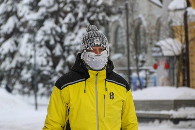 Нижний Новгород замерзает при -28 градусах